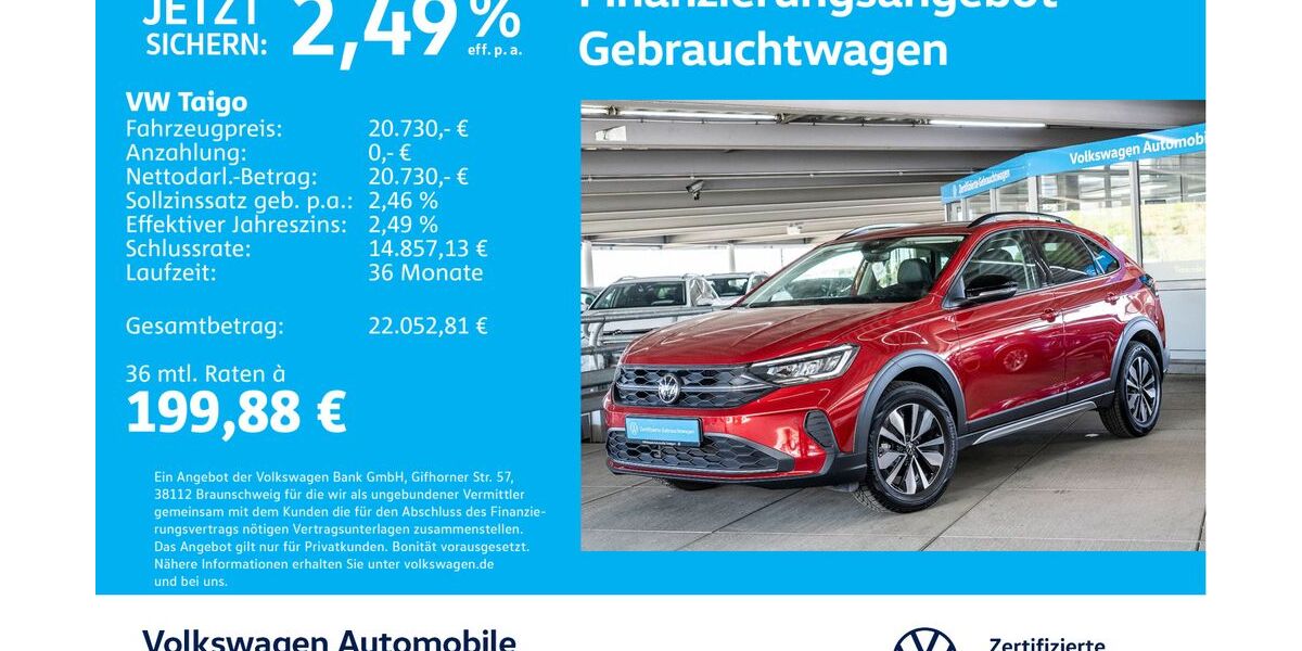VW Taigo 6.015 km 20.430 &euro; Stuttgart-Wangen 70188