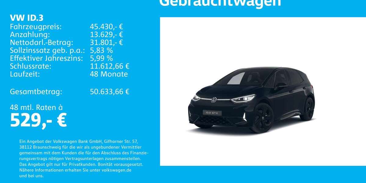 VW ID.3 17.296 km 45.430 &euro; Stuttgart 70188