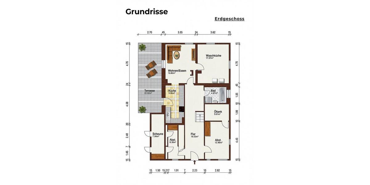 Einfamilienhaus Burgstetten - 6 Zimmer, 158 m&sup2;, 365.000&euro; | Angebot:27005937