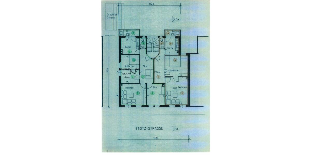 Etagenwohnung Stuttgart Stuttgart-Mitte - 3 Zimmer, 79 m&sup2;, 950&euro; | Angebot:25944191