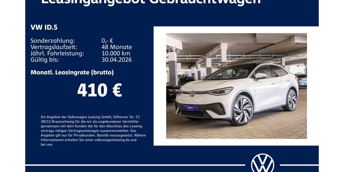 VW ID.5 3.540 km 41.330 &euro; Stuttgart 70563