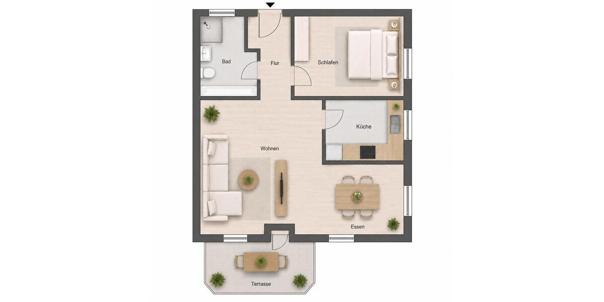 Erdgeschoßwohnung Oppenweiler - 2.5 Zimmer, 57 m&sup2;, 780&euro; | Angebot:26675983