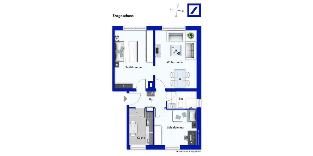 Etagenwohnung Stuttgart Mitte - 3 Zimmer, 63 m&sup2;, 289.000&euro; | Angebot:25706130