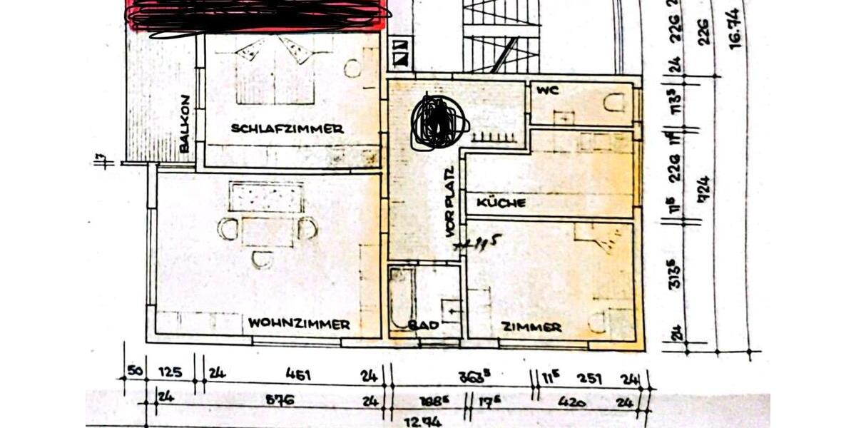 Erdgeschoßwohnung Remseck am Neckar - 3 Zimmer, 84 m&sup2;, 363.000&euro; | Angebot:25973519