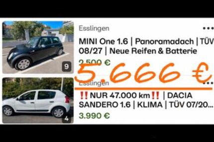Dacia Sandero 47.000 km 3.990 &euro; Esslingen 73728