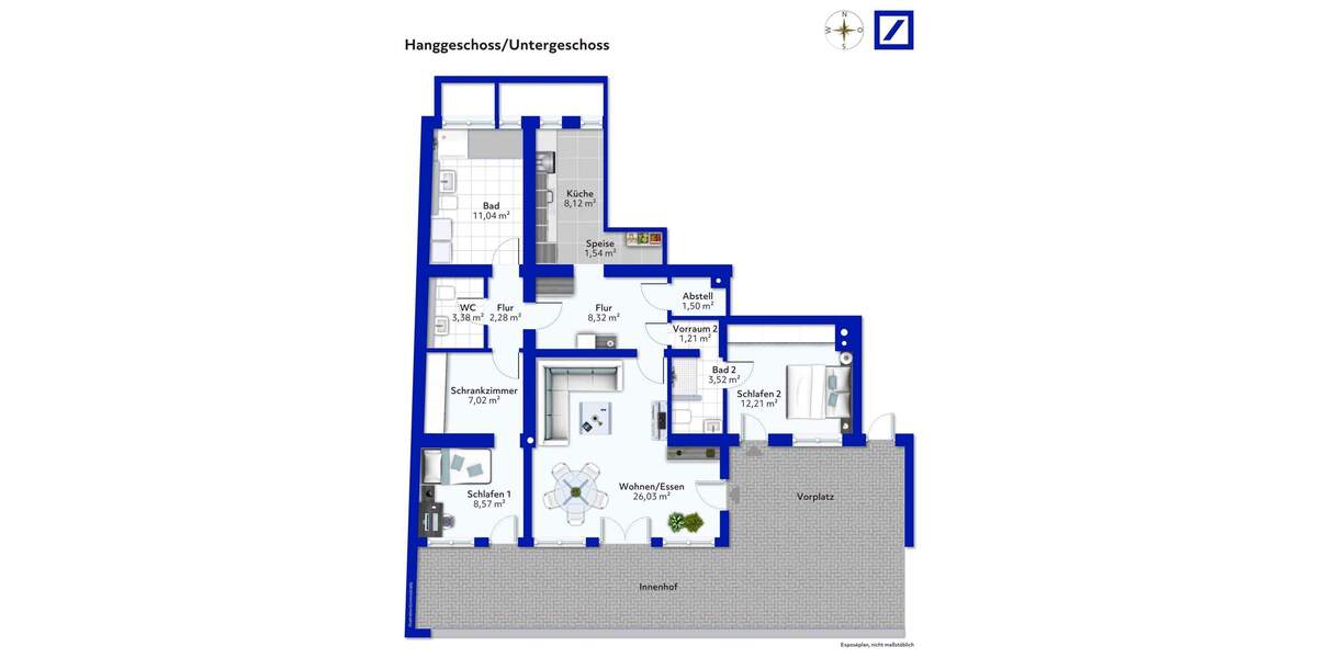 Etagenwohnung Ludwigsburg West - 3 Zimmer, 94 m&sup2;, 309.000&euro; | Angebot:25706141