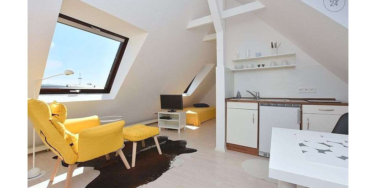 Etagenwohnung Stuttgart Bad Cannstatt - 1 Zimmer, 28 m&sup2;, 720&euro; | Angebot:25905207
