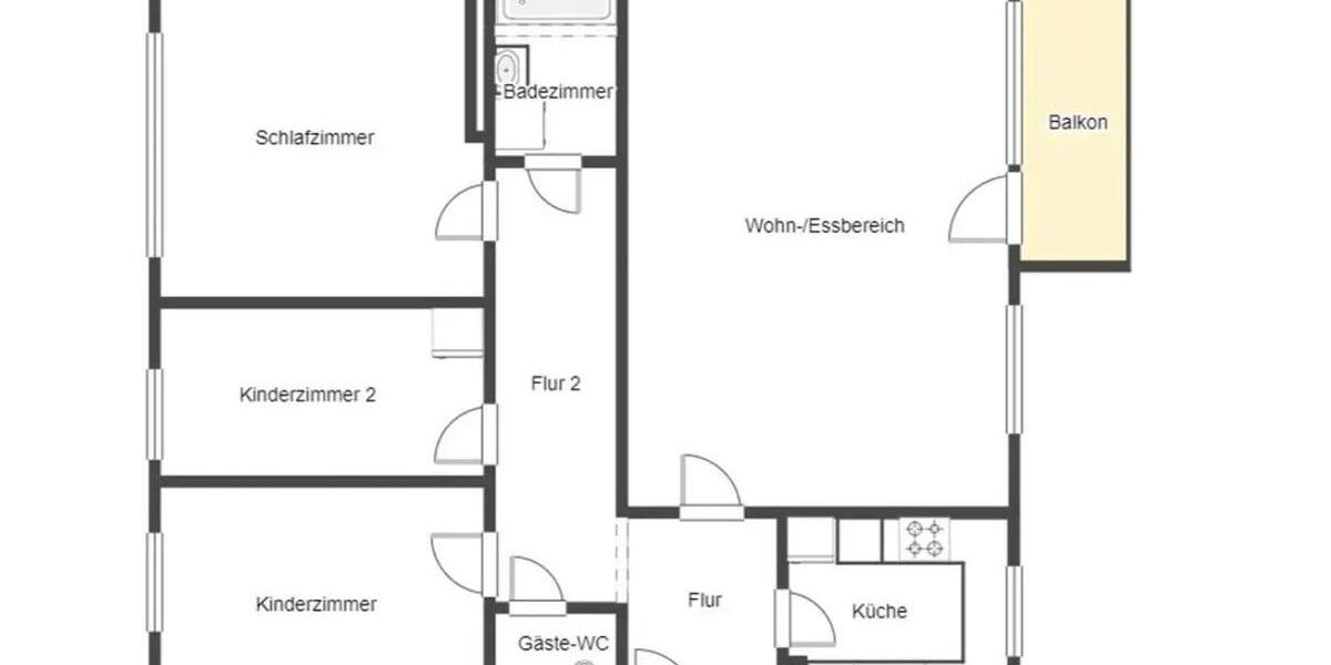 Etagenwohnung Waiblingen Beinstein - 4 Zimmer, 100 m&sup2;, 329.000&euro; | Angebot:25723525