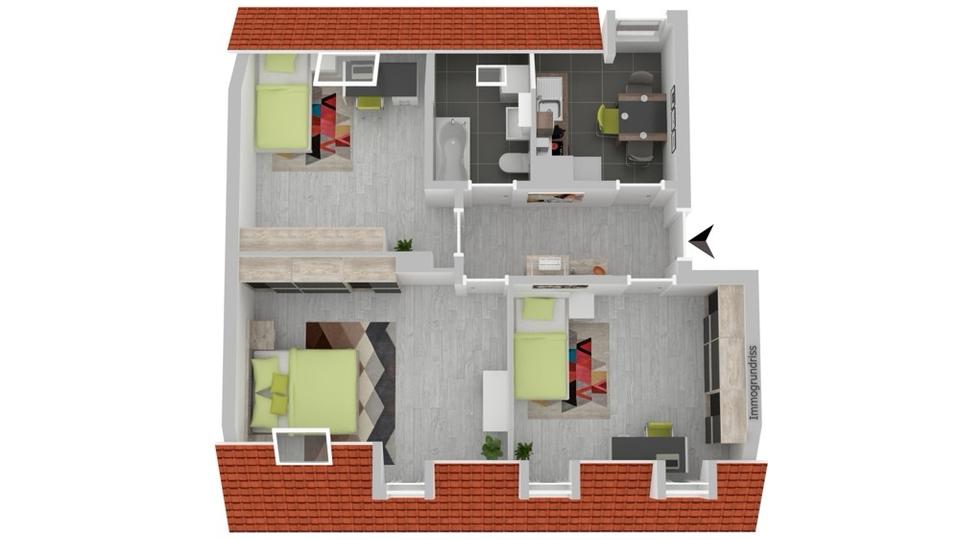 Dachgeschoßwohnung Fellbach - 20 Zimmer, 2 m&sup2;, 550&euro; | Angebot:25436771