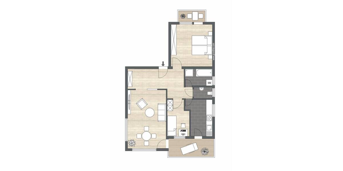 Etagenwohnung Leonberg - 3 Zimmer, 75 m&sup2;, 299.900&euro; | Angebot:26702654
