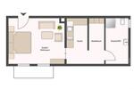 Etagenwohnung Stuttgart Vaihingen - 1 Zimmer, 43 m&sup2;, 995&euro; | Angebot:24876475