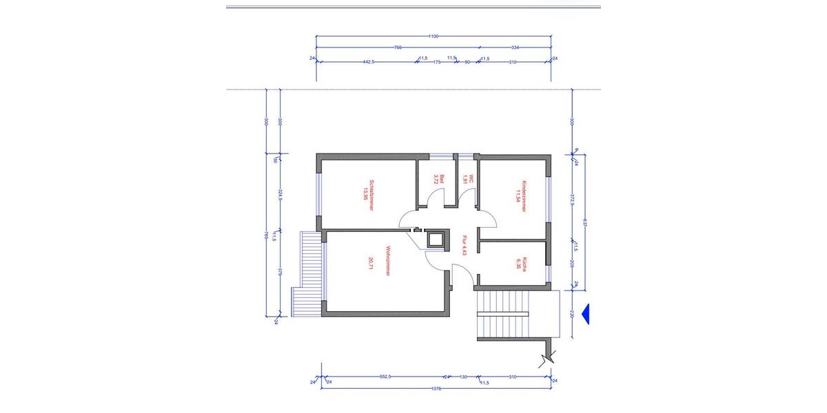 Erdgeschoßwohnung Stuttgart Stuttgart-West - 3 Zimmer, 70 m&sup2;, 289.000&euro; | Angebot:25973531