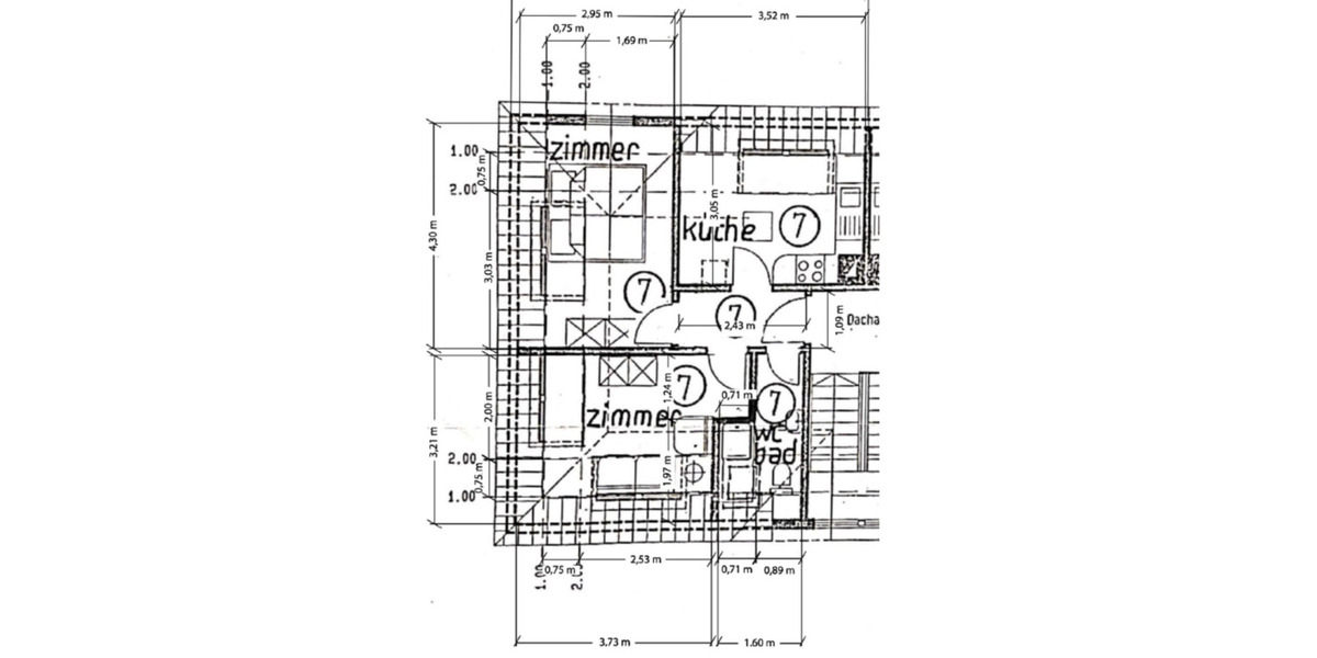 Dachgeschoßwohnung Stuttgart Bad Cannstatt - 2 Zimmer, 36 m&sup2;, 760&euro; | Angebot:25961944
