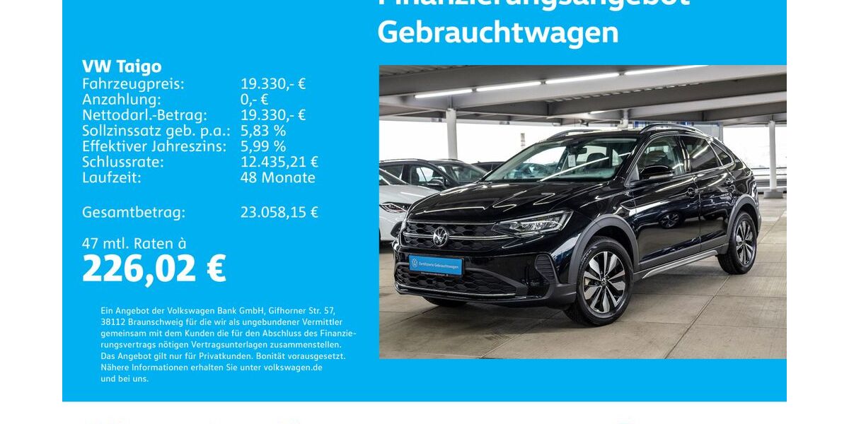 VW Taigo 21.007 km 19.230 &euro; Stuttgart-Wangen 70188