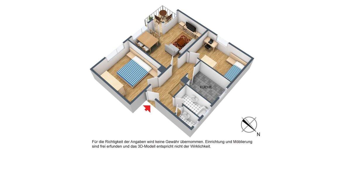 Etagenwohnung Stuttgart Zuffenhausen - 3 Zimmer, 72 m&sup2;, 920&euro; | Angebot:25769143