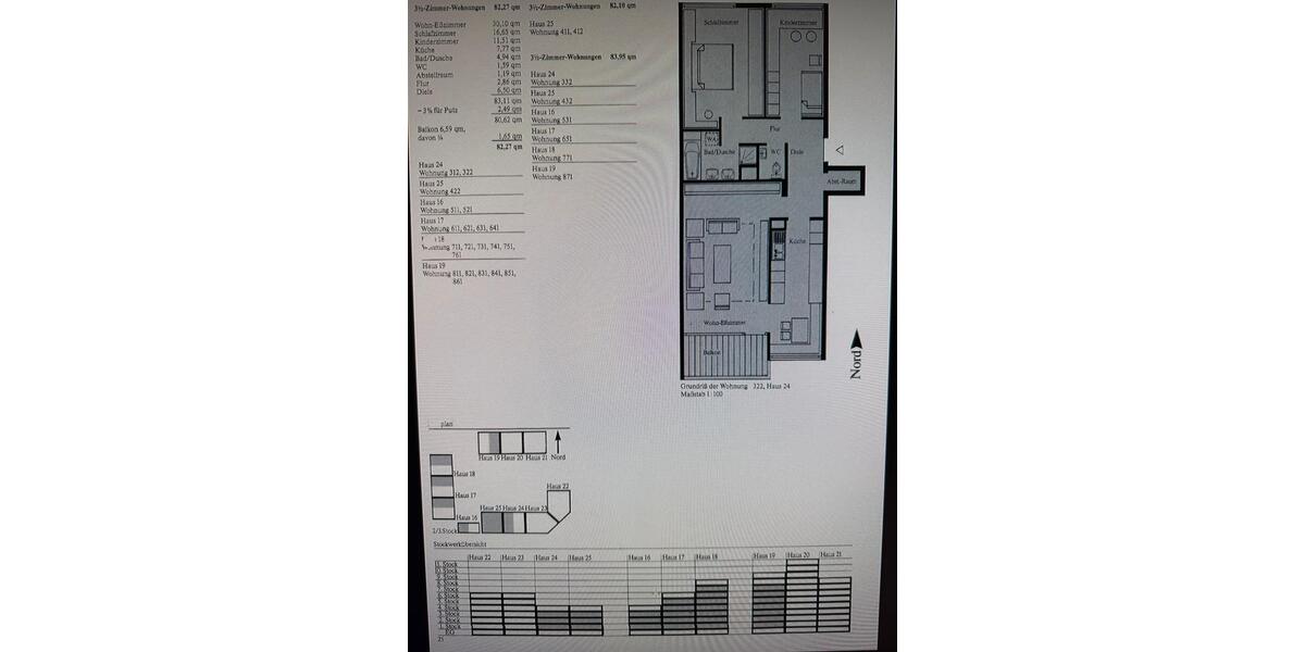 Etagenwohnung Sindelfingen Eichholz - 3.5 Zimmer, 82 m&sup2;, 315.000&euro; | Angebot:26049685