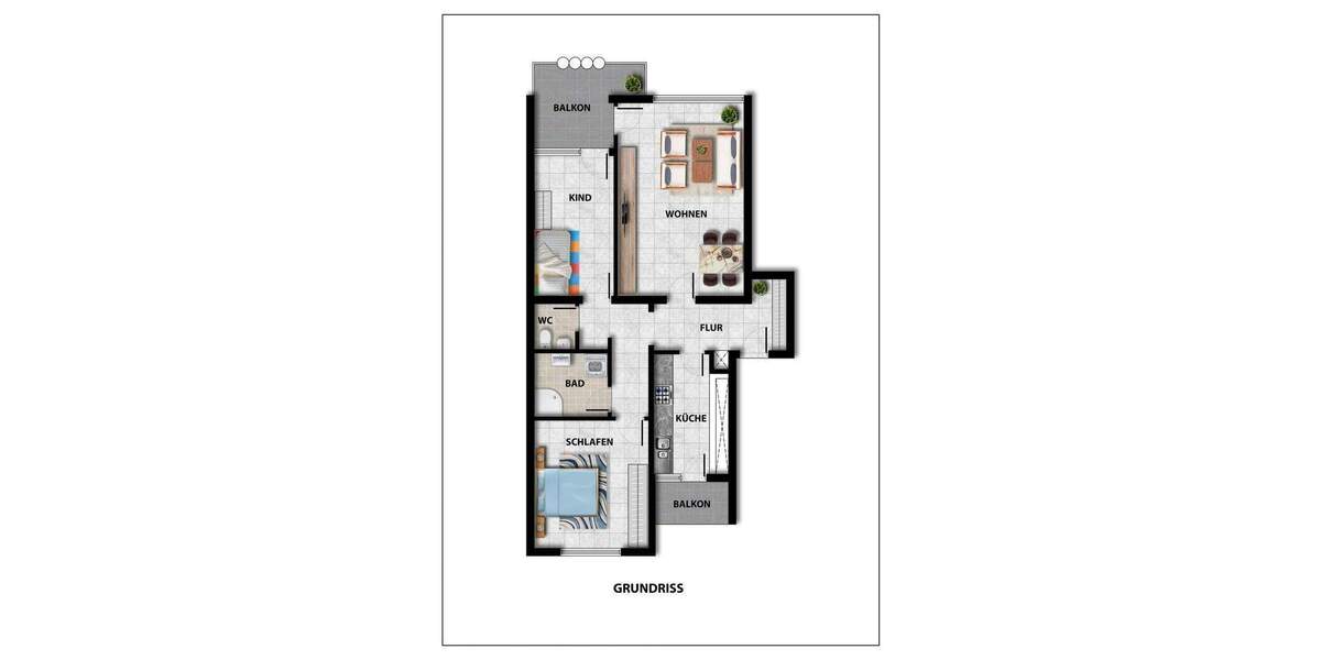 Etagenwohnung Korntal-Münchingen Münchingen - 3 Zimmer, 82 m&sup2;, 299.000&euro; | Angebot:25711052