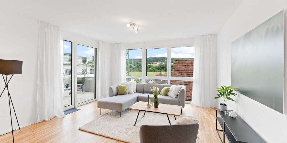 Etagenwohnung Rudersberg-Oberndorf Oberndorf - 3 Zimmer, 82 m&sup2;, 405.000&euro; | Angebot:22762465