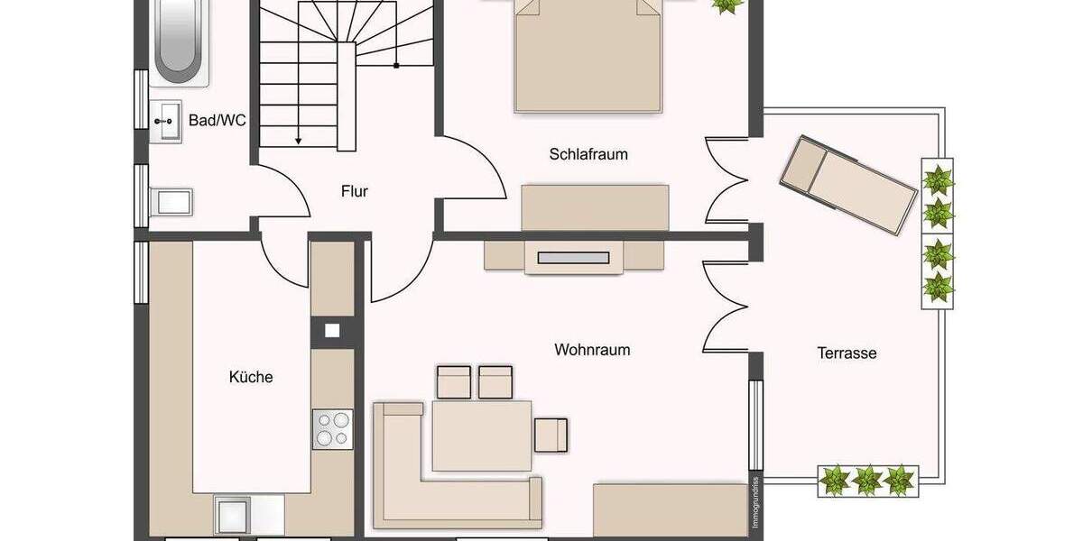 Einfamilienhaus Stuttgart Vaihingen - 4 Zimmer, 100 m&sup2;, 398.000&euro; | Angebot:25746203