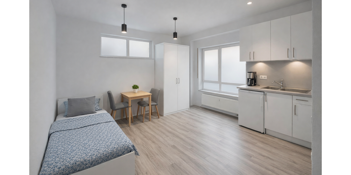 Etagenwohnung Mühlhausen Mühlhausen - 1 Zimmer, 18 m&sup2;, 650&euro; | Angebot:25329055