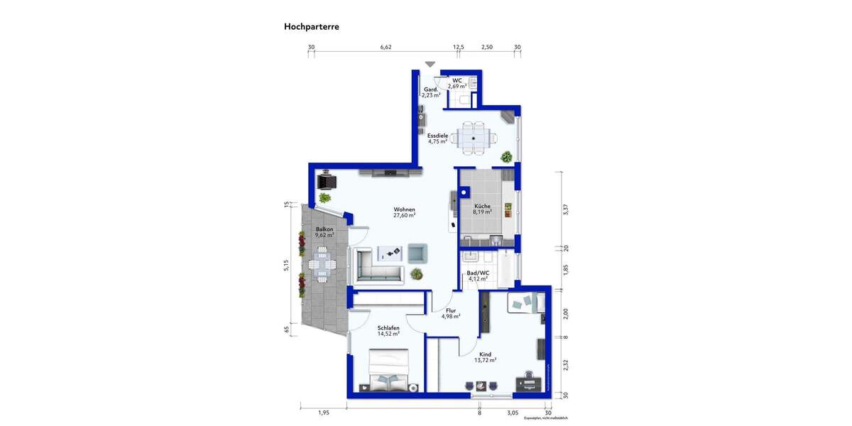Etagenwohnung Stuttgart Feuerbach - 3 Zimmer, 95 m&sup2;, 297.000&euro; | Angebot:25821896