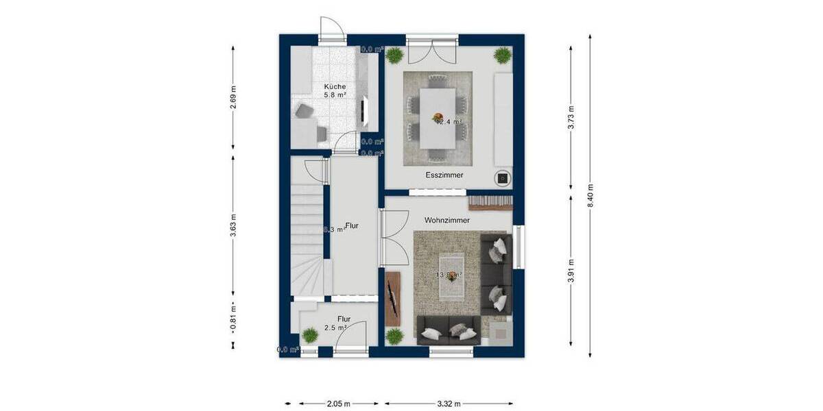 Doppelhaushälfte Stuttgart Luginsland - 6 Zimmer, 120 m&sup2;, 1.800&euro; | Angebot:26474790
