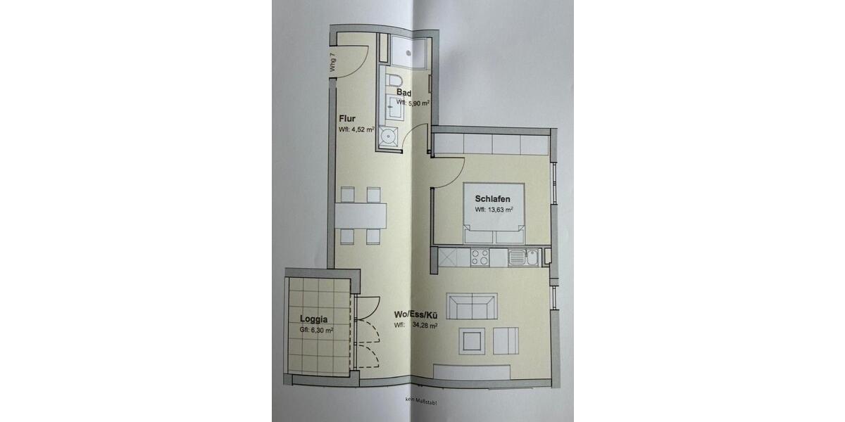 Etagenwohnung Markgröningen - 2 Zimmer, 61 m&sup2;, 980&euro; | Angebot:25498352