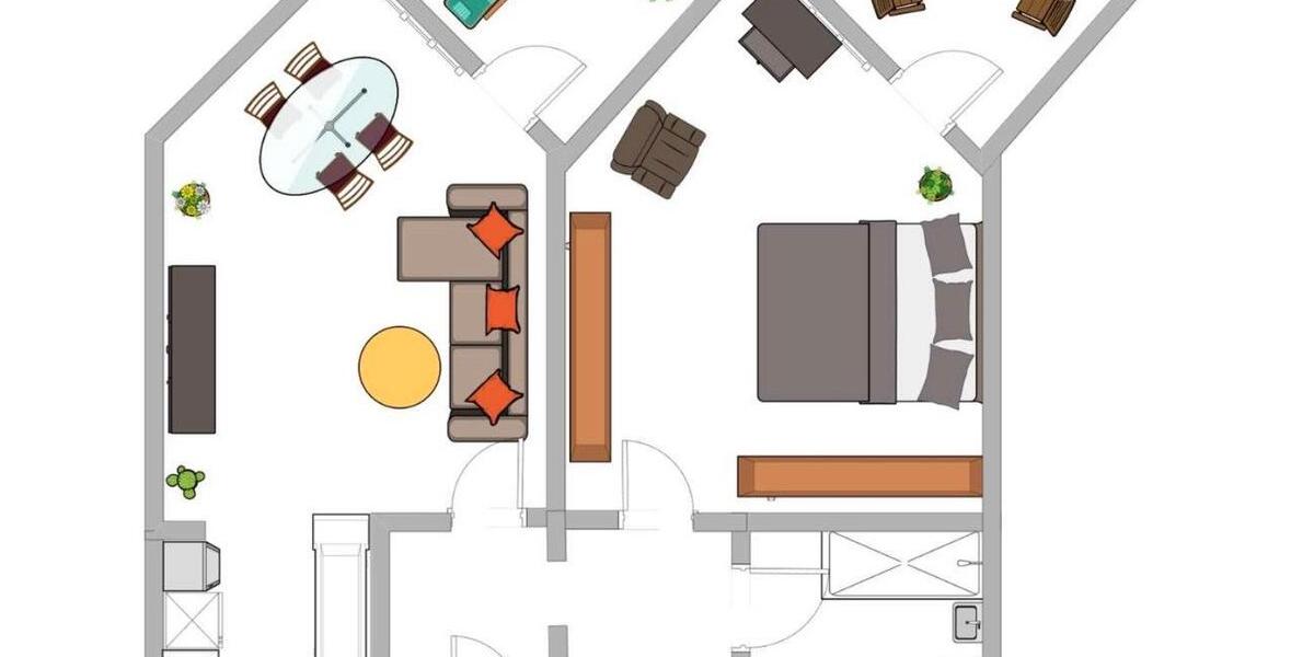 Etagenwohnung Stuttgart Botnang - 2 Zimmer, 63 m&sup2;, 1.200&euro; | Angebot:27554288
