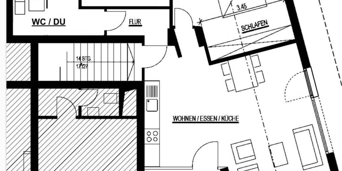 Etagenwohnung Leinfelden Unteraichen - 2 Zimmer, 64 m&sup2;, 275.000&euro; | Angebot:25992806