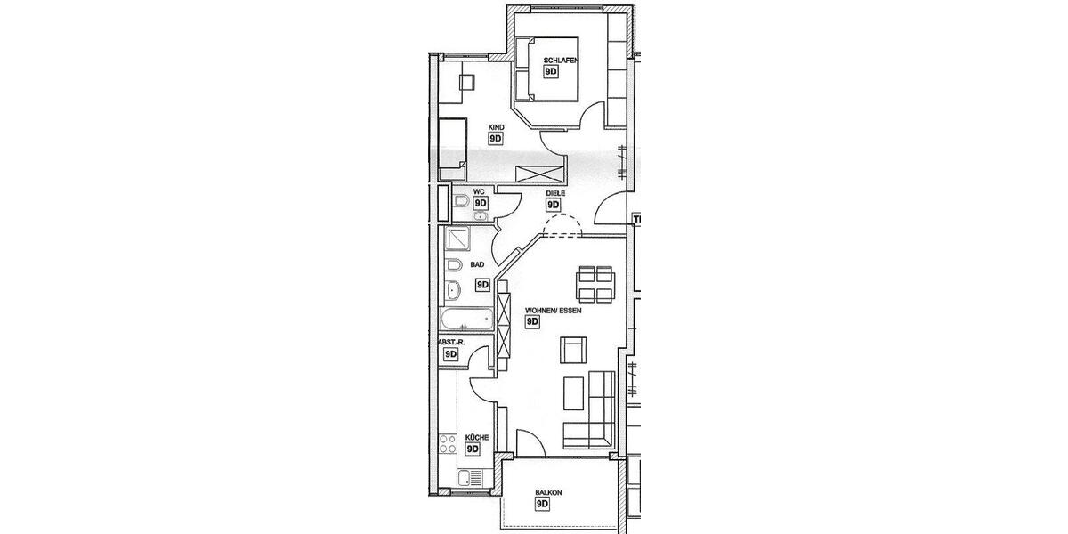 Etagenwohnung Kornwestheim - 3 Zimmer, 78 m&sup2;, 379.000&euro; | Angebot:26042499
