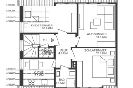 Wohnung Stuttgart Degerloch - 3 Zimmer, 57 m&sup2;, 258.000&euro; | Angebot:26659890