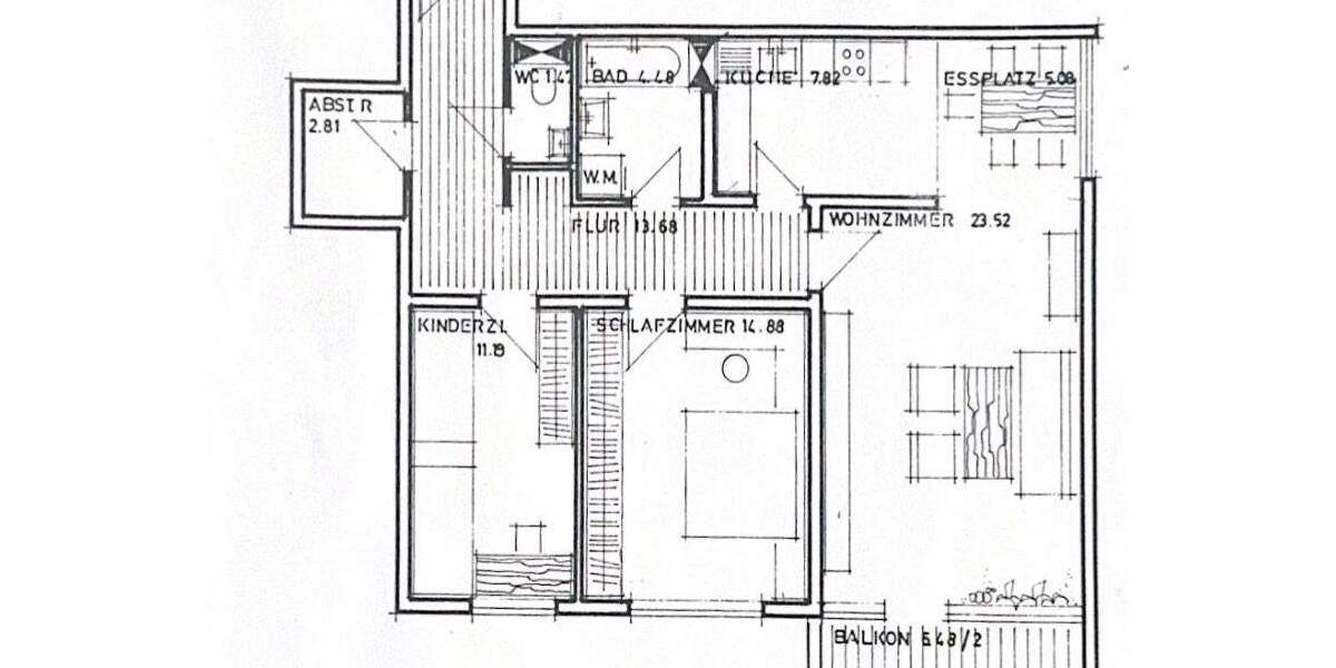 Etagenwohnung Korntal-Münchingen Münchingen - 3 Zimmer, 88 m&sup2;, 298.000&euro; | Angebot:25744139