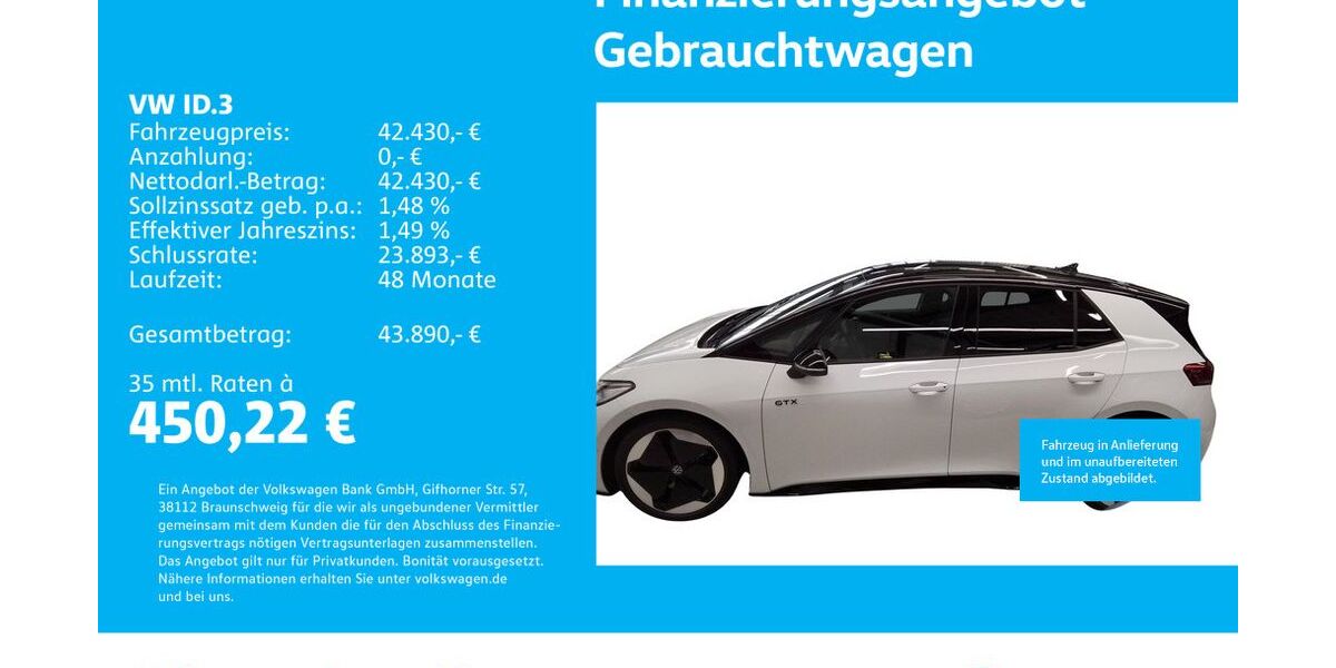 VW ID.3 7.936 km 40.430 &euro; Stuttgart-Feuerbach 70469