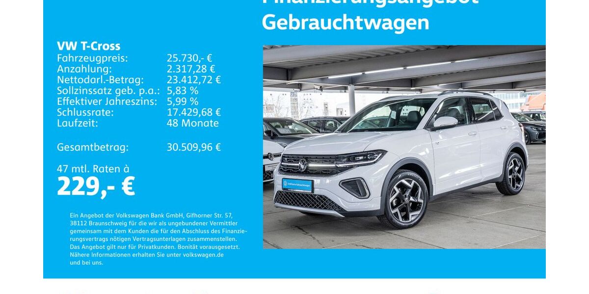VW T-Cross 25.923 km 25.730 &euro; Stuttgart-Wangen 70188