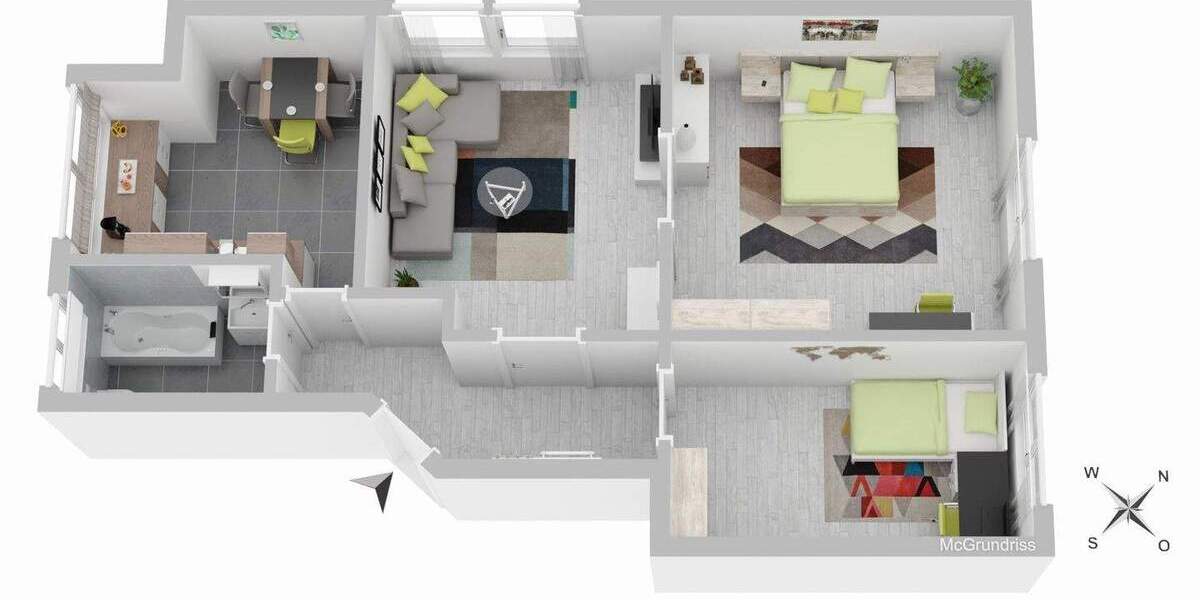 Etagenwohnung Stuttgart Bad Cannstatt Bad Cannstatt - 3 Zimmer, 73 m&sup2;, 238.000&euro; | Angebot:25797464