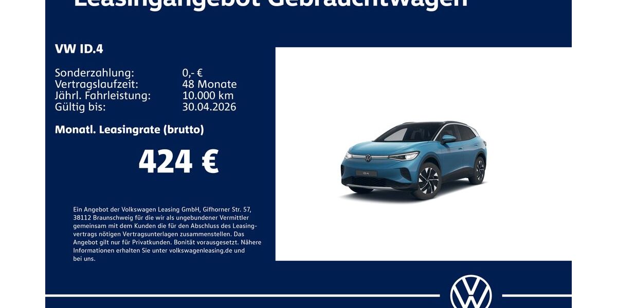 VW ID.4 8.152 km 42.930 &euro; Stuttgart 70563
