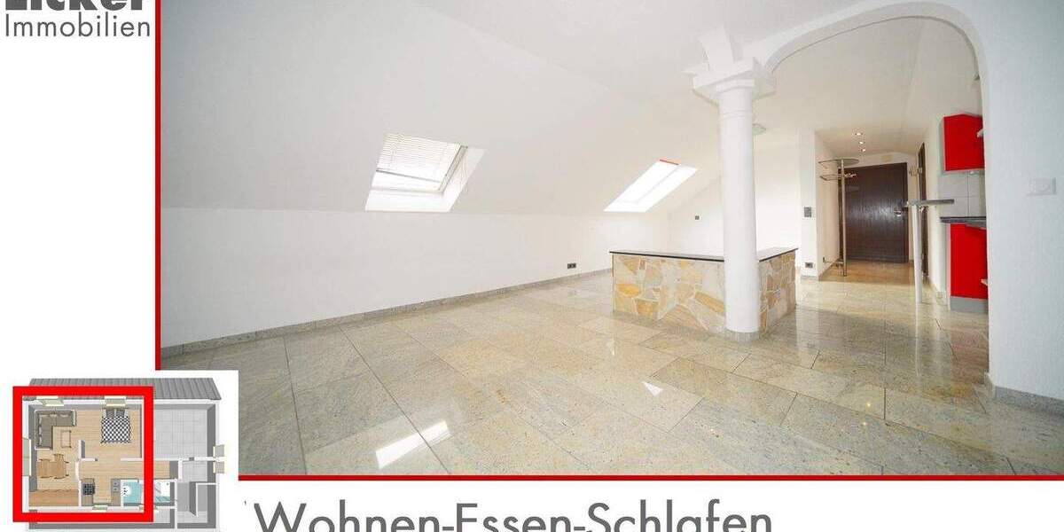 Etagenwohnung Waiblingen - 1 Zimmer, 29 m&sup2;, 98.000&euro; | Angebot:25773326