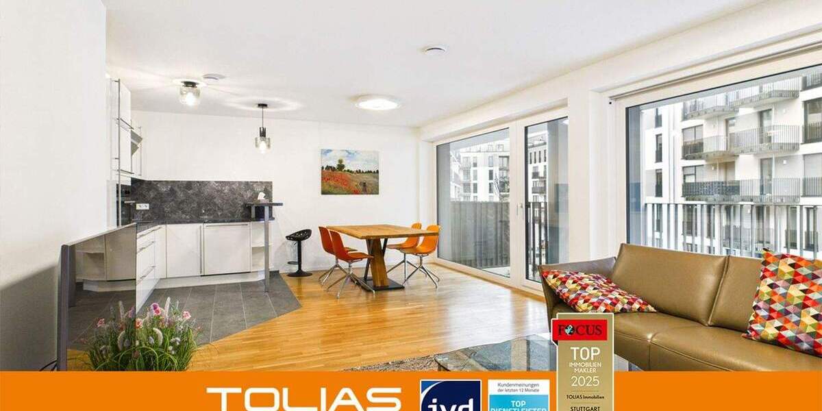 Etagenwohnung Stuttgart Feuerbach - 3 Zimmer, 94 m&sup2;, 1.990&euro; | Angebot:25772243