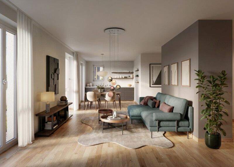 Etagenwohnung Remseck am Neckar Neckarrems - 3 Zimmer, 65 m&sup2;, 439.500&euro; | Angebot:25746234