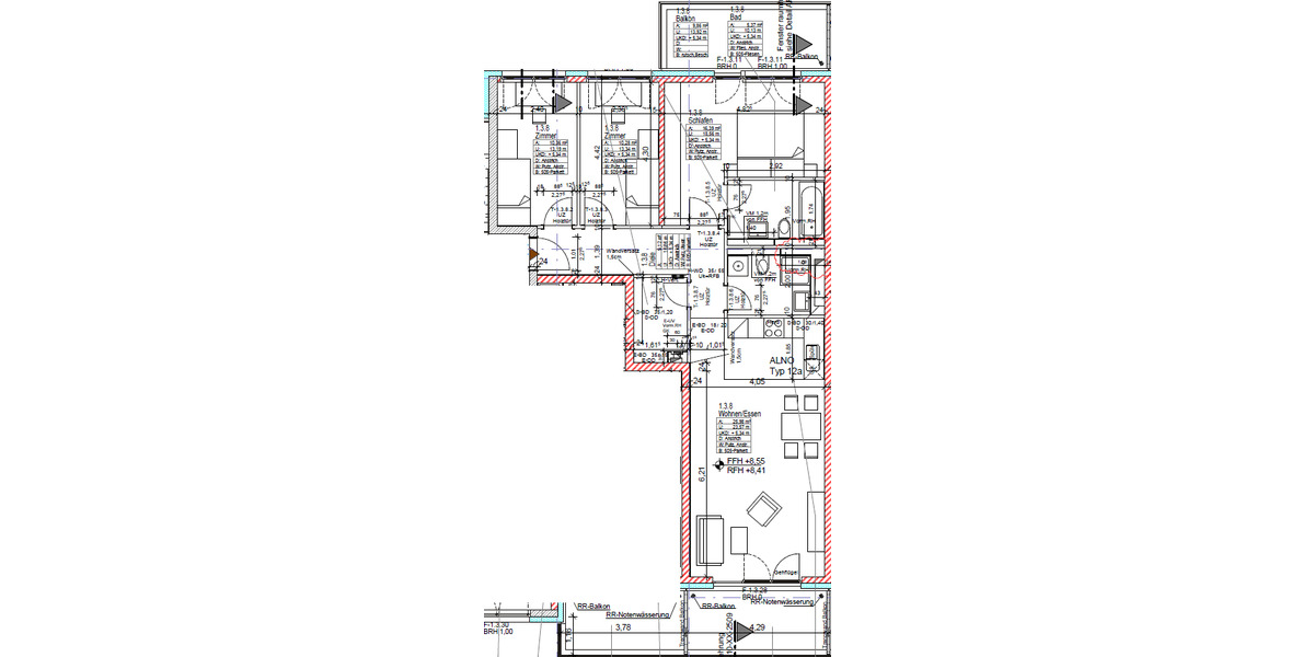 Etagenwohnung Schönaich - 4 Zimmer, 100 m&sup2;, 1.385&euro; | Angebot:25650495