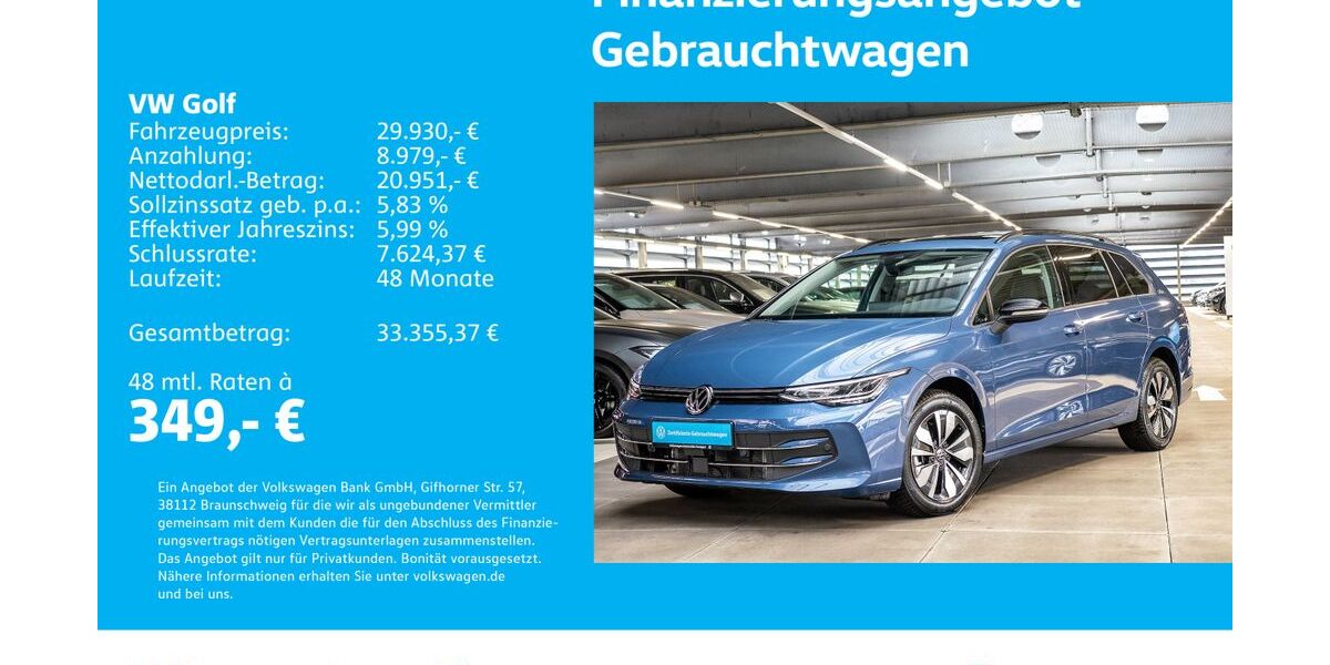VW Golf 2.224 km 29.930 &euro; Stuttgart-Feuerbach 70469