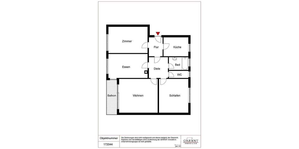 Etagenwohnung Stuttgart Stammheim - 4 Zimmer, 82 m&sup2;, 397.000&euro; | Angebot:25707643
