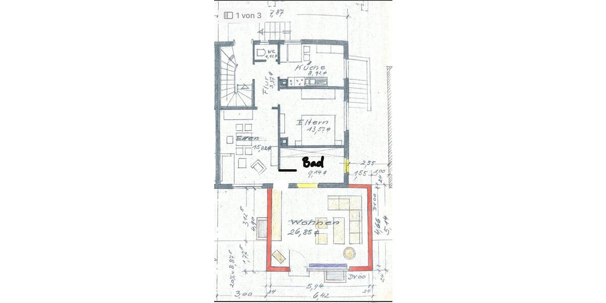 Doppelhaushälfte Marbach am Neckar - 7 Zimmer, 138 m&sup2;, 429.000&euro; | Angebot:25126401