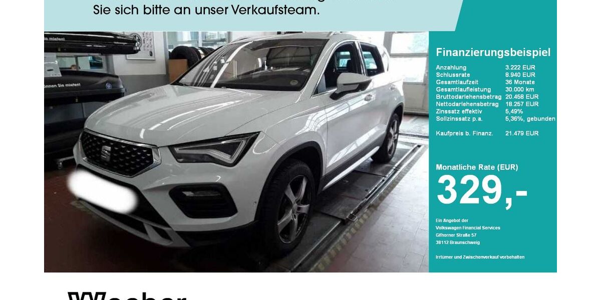 Seat Ateca 87.551 km 20.990 &euro; Leonberg 71229