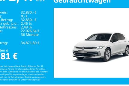 VW Golf 9.466 km 32.830 &euro; Stuttgart-Wangen 70188