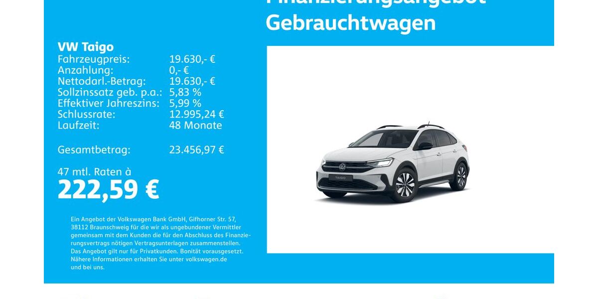 VW Taigo 18.978 km 19.230 &euro; Stuttgart-Wangen 70188