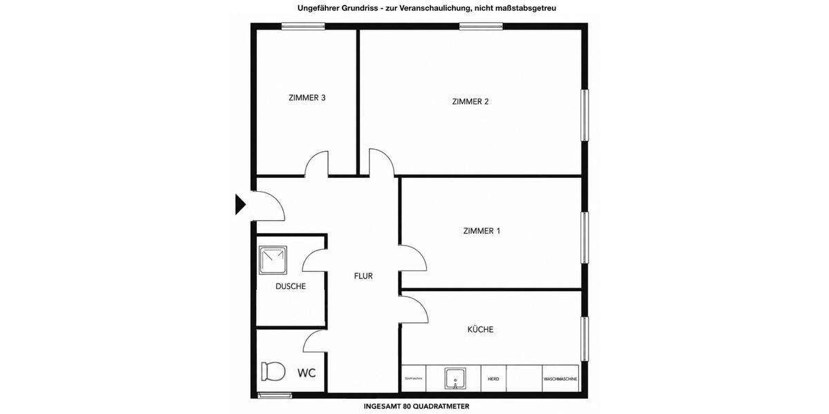 Dachgeschoßwohnung Stuttgart Stuttgart-Süd - 3 Zimmer, 80 m&sup2;, 1.300&euro; | Angebot:26603207