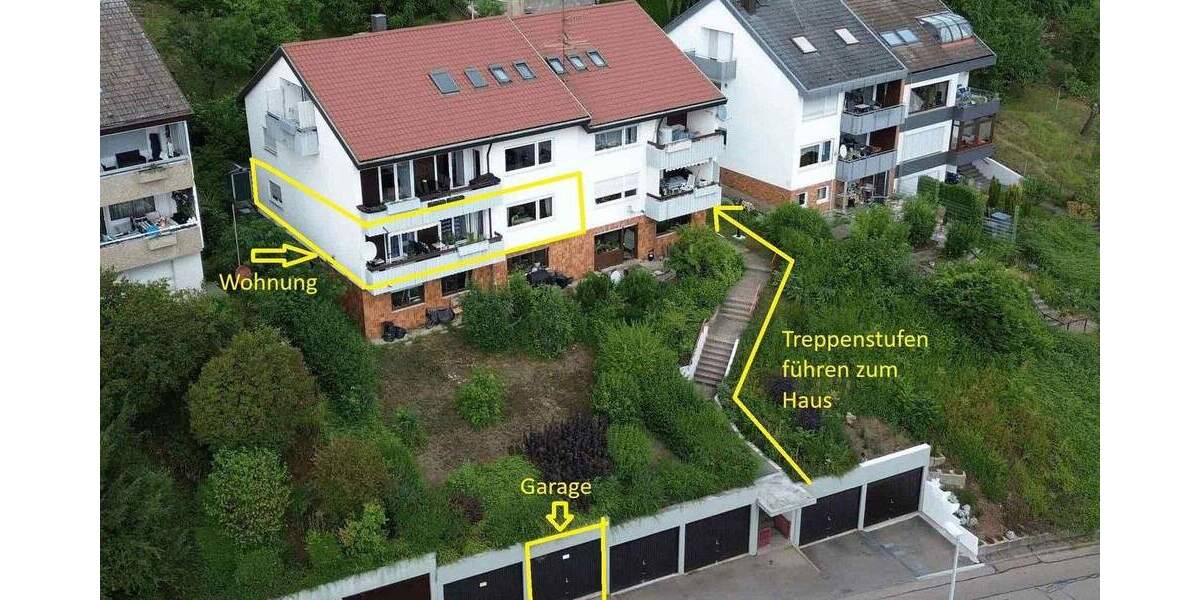 Etagenwohnung Esslingen Zell - 4 Zimmer, 101 m&sup2;, 298.000&euro; | Angebot:25737412