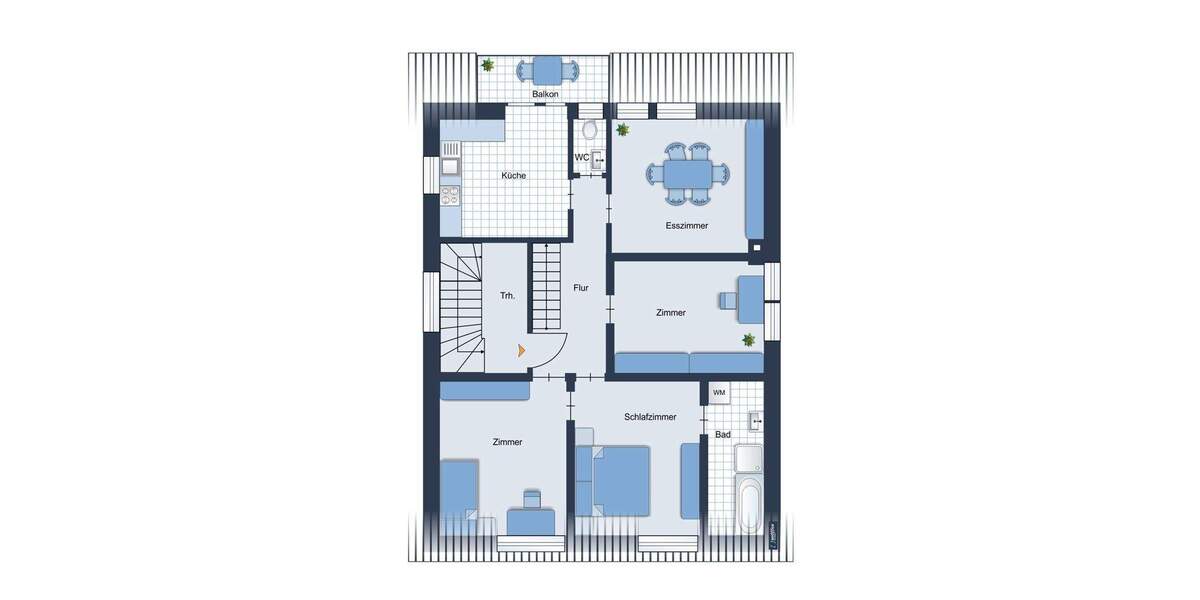 Etagenwohnung Stuttgart Mitte - 4 Zimmer, 86 m&sup2;, 420.000&euro; | Angebot:25662272