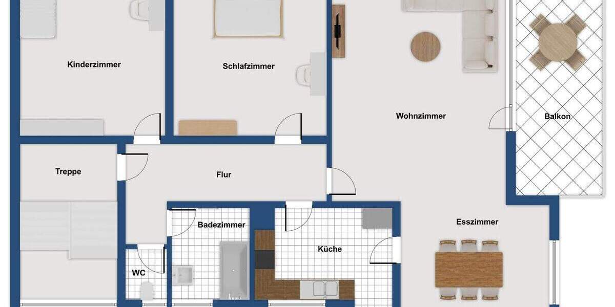 Etagenwohnung Fellbach Schmiden - 3 Zimmer, 92 m&sup2;, 325.000&euro; | Angebot:25698045